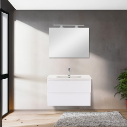 Vario Pull 80 alsó szekrény mosdóval antracit-fehér Mosdószekrény Mosdószekrény Luxury