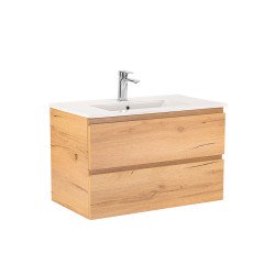 Vario Pull 80 alsó szekrény mosdóval tölgy-tölgy Mosdószekrény Mosdószekrény Luxury