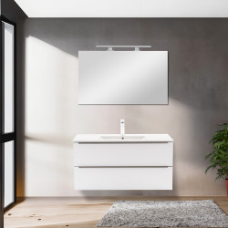 Vario Trim 100 alsó szekrény mosdóval fehér-fehér Mosdószekrény Mosdószekrény Luxury