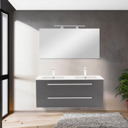 Vario Clam 120 komplett fürdõszoba bútor fehér-antracit Komplett fürdöszoba butor Komplett fürdöszoba butor Luxury