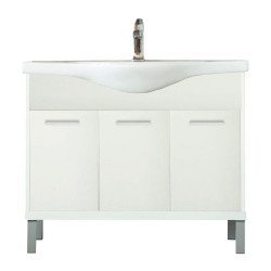 Nerva 105 cm-es bútorhoz alsószekrény mosdóval fehér Mosdószekrény Mosdószekrény Luxury