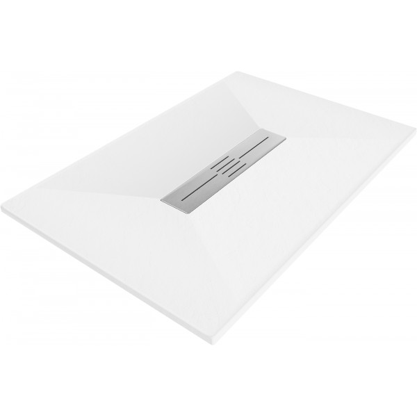 Mexen Toro   SMC zuhanytálca  100 x 80 cm, fehér  - 43108010 Kompozit zuhanytálca Kompozit zuhanytálca