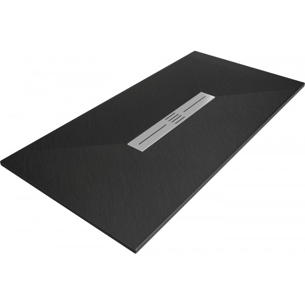 Mexen Toro   SMC zuhanytálca  150 x 80 cm,  fekete  - 43708015 Kompozit zuhanytálca Kompozit zuhanytálca