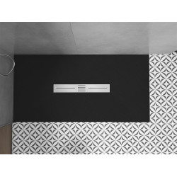 Mexen Toro   SMC zuhanytálca  150 x 80 cm,  fekete  - 43708015 Kompozit zuhanytálca Kompozit zuhanytálca