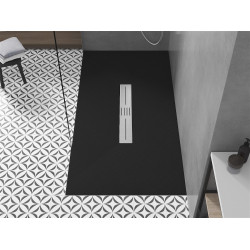Mexen Toro   SMC zuhanytálca  150 x 80 cm,  fekete  - 43708015 Kompozit zuhanytálca Kompozit zuhanytálca