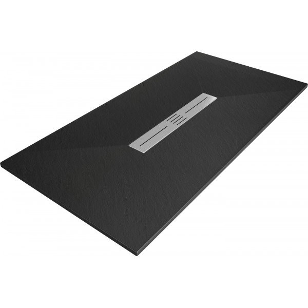 Mexen Toro   SMC zuhanytálca  170 x 90 cm,  fekete  - 43709017 Kompozit zuhanytálca Kompozit zuhanytálca