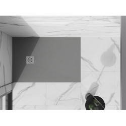 Mexen Stone+   SMC zuhanytálca 140 x 70 cm, szürke-beton - 44617014 Kompozit zuhanytálca Kompozit zuhanytálca