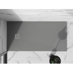 Mexen Stone+   SMC zuhanytálca 160 x 70 cm, szürke-beton - 44617016 Kompozit zuhanytálca Kompozit zuhanytálca