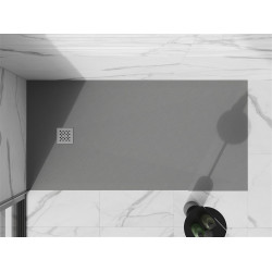 Mexen Stone+   SMC zuhanytálca 180 x 70 cm, szürke-beton - 44617018 Kompozit zuhanytálca Kompozit zuhanytálca