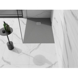 Mexen Stone+   SMC zuhanytálca 130 x 80 cm, szürke-beton - 44618013 Kompozit zuhanytálca Kompozit zuhanytálca