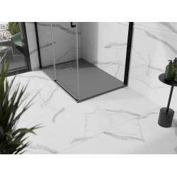 Mexen Stone+   SMC zuhanytálca 110 x 90 cm, szürke-beton - 44619011 Kompozit zuhanytálca Kompozit zuhanytálca
