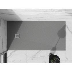 Mexen Stone+   SMC zuhanytálca 160 x 90 cm, szürke-beton - 44619016 Kompozit zuhanytálca Kompozit zuhanytálca