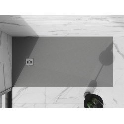 Mexen Stone+   SMC zuhanytálca 180 x 100 cm, szürke-beton - 44611018 Kompozit zuhanytálca Kompozit zuhanytálca