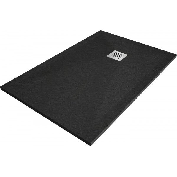 Mexen Stone+   SMC zuhanytálca 80 x 70 cm,  fekete  - 44707080 Kompozit zuhanytálca Kompozit zuhanytálca