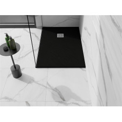Mexen Stone+   SMC zuhanytálca 90 x 70 cm,  fekete  - 44707090 Kompozit zuhanytálca Kompozit zuhanytálca