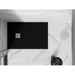 Mexen Stone+   SMC zuhanytálca 90 x 70 cm,  fekete  - 44707090 Kompozit zuhanytálca Kompozit zuhanytálca