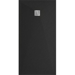 Mexen Stone+   SMC zuhanytálca 160 x 70 cm,  fekete  - 44707016 Kompozit zuhanytálca Kompozit zuhanytálca