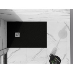 Mexen Stone+   SMC zuhanytálca 140 x 90 cm,  fekete  - 44709014 Kompozit zuhanytálca Kompozit zuhanytálca