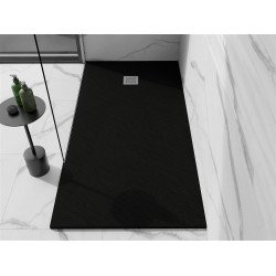 Mexen Stone+   SMC zuhanytálca 200 x 90 cm,  fekete  - 44709020 Kompozit zuhanytálca Kompozit zuhanytálca