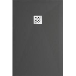 Mexen Stone+   SMC zuhanytálca 80 x 70 cm,  antracit - 44717080 Kompozit zuhanytálca Kompozit zuhanytálca