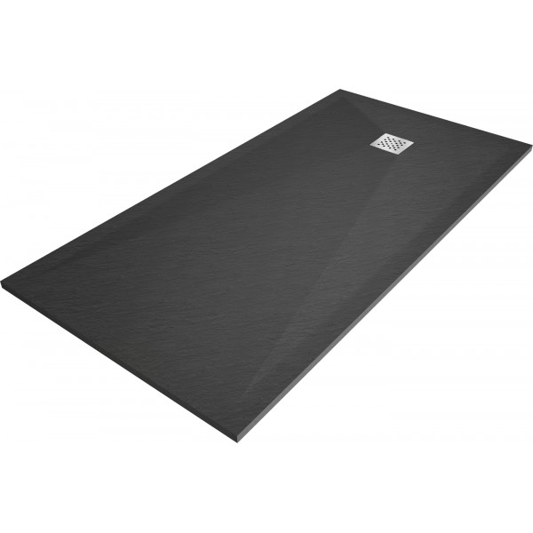 Mexen Stone+   SMC zuhanytálca 160 x 70 cm,  antracit - 44717016 Kompozit zuhanytálca Kompozit zuhanytálca
