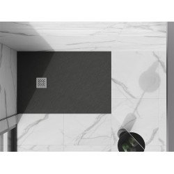 Mexen Stone+   SMC zuhanytálca 120 x 90 cm,  antracit - 44719012 Kompozit zuhanytálca Kompozit zuhanytálca
