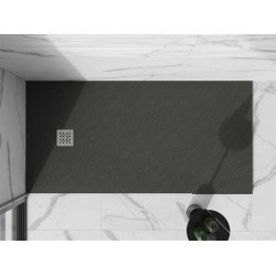Mexen Stone+   SMC zuhanytálca 180 x 90 cm,  antracit - 44719018 Kompozit zuhanytálca Kompozit zuhanytálca
