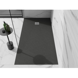 Mexen Stone+   SMC zuhanytálca 160 x 100 cm,  antracit - 44711016 Kompozit zuhanytálca Kompozit zuhanytálca