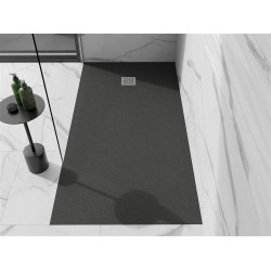 Mexen Stone+   SMC zuhanytálca 200 x 100 cm,  antracit - 44711020 Kompozit zuhanytálca Kompozit zuhanytálca