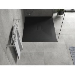 Mexen Hugo   SMC zuhanytálca  130 x 100 cm,  fekete  - 42701013 Kompozit zuhanytálca Kompozit zuhanytálca