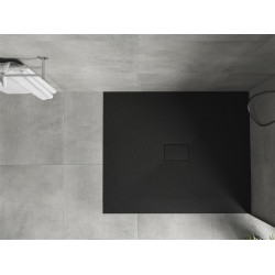 Mexen Hugo   SMC zuhanytálca  140 x 100 cm,  fekete  - 42701014 Kompozit zuhanytálca Kompozit zuhanytálca