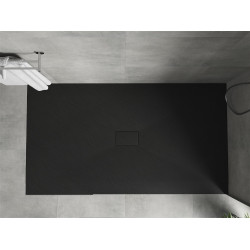 Mexen Hugo   SMC zuhanytálca  160 x 100 cm,  fekete  - 42701016 Kompozit zuhanytálca Kompozit zuhanytálca