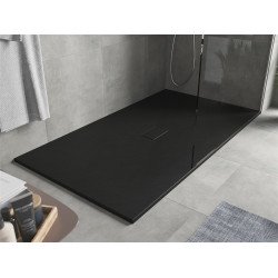 Mexen Hugo   SMC zuhanytálca  170 x 100 cm,  fekete  - 42701017 Kompozit zuhanytálca Kompozit zuhanytálca