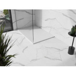 Mexen Stone+   SMC zuhanytálca 90 x 70 cm, fehér ,  takaró fehér - 44107090-W Kompozit zuhanytálca Kompozit zuhanytálca