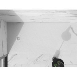 Mexen Stone+   SMC zuhanytálca 160 x 70 cm, fehér ,  takaró fehér - 44107016-W Kompozit zuhanytálca Kompozit zuhanytálca