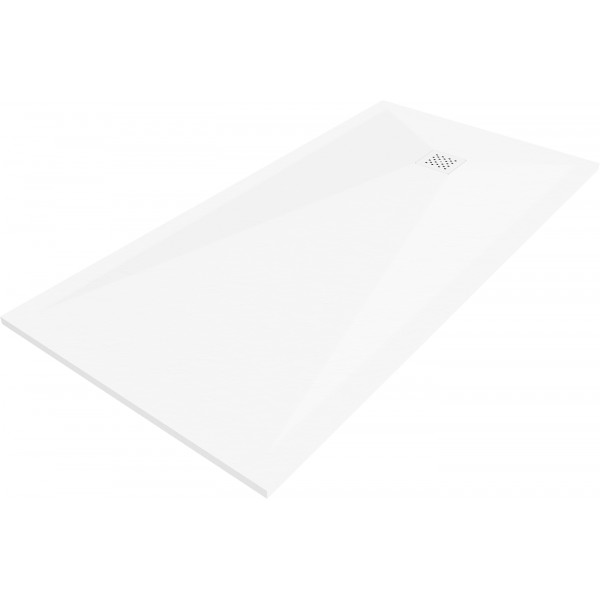 Mexen Stone+   SMC zuhanytálca 160 x 90 cm, fehér ,  takaró fehér - 44109016-W Kompozit zuhanytálca Kompozit zuhanytálca
