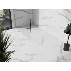 Mexen Stone+   SMC zuhanytálca 90 x 70 cm, fehér ,  takaró arany - 44107090-G Kompozit zuhanytálca Kompozit zuhanytálca Kompozit zuhanytálca 0 Mexen