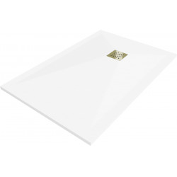 Mexen Stone+   SMC zuhanytálca 100 x 90 cm, fehér ,  takaró arany - 44109010-G Kompozit zuhanytálca Kompozit zuhanytálca Kompozit zuhanytálca 0 Mexen