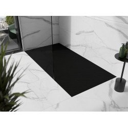 Mexen Stone+   SMC zuhanytálca 160 x 90 cm,  fekete ,  takaró fekete - 44709016-B Kompozit zuhanytálca Kompozit zuhanytálca Kompozit zuhanytálca 0 Mexen