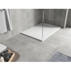 Mexen Hugo   SMC zuhanytálca  90 x 70 cm, fehér ,  takaró inox - 42107090-X Kompozit zuhanytálca Kompozit zuhanytálca