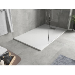 Mexen Hugo   SMC zuhanytálca  140 x 70 cm, fehér ,  takaró inox - 42107014-X Kompozit zuhanytálca Kompozit zuhanytálca