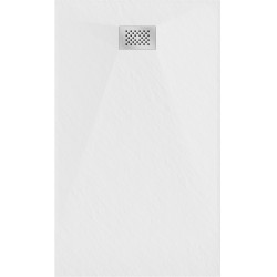 Mexen Hugo   SMC zuhanytálca  140 x 70 cm, fehér ,  takaró inox - 42107014-X Kompozit zuhanytálca Kompozit zuhanytálca