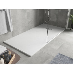 Mexen Hugo   SMC zuhanytálca  180 x 80 cm, fehér ,  takaró inox - 42108018-X Kompozit zuhanytálca Kompozit zuhanytálca