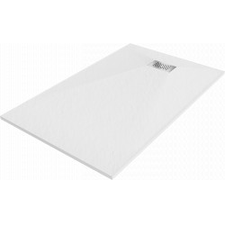 Mexen Hugo   SMC zuhanytálca  160 x 90 cm, fehér ,  takaró inox - 42109016-X Kompozit zuhanytálca Kompozit zuhanytálca Kompozit zuhanytálca 0 Mexen