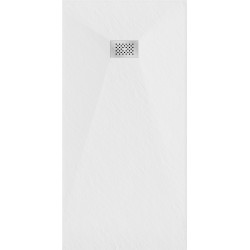 Mexen Hugo   SMC zuhanytálca  170 x 90 cm, fehér ,  takaró inox - 42109017-X Kompozit zuhanytálca Kompozit zuhanytálca
