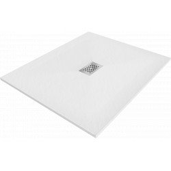 Mexen Hugo   SMC zuhanytálca  110 x 100 cm, fehér ,  takaró inox - 42101011-X Kompozit zuhanytálca Kompozit zuhanytálca Kompozit zuhanytálca 0 Mexen