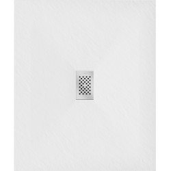 Mexen Hugo   SMC zuhanytálca  120 x 100 cm, fehér ,  takaró inox - 42101012-X Kompozit zuhanytálca Kompozit zuhanytálca