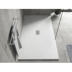 Mexen Hugo   SMC zuhanytálca  170 x 100 cm, fehér ,  takaró inox - 42101017-X Kompozit zuhanytálca Kompozit zuhanytálca