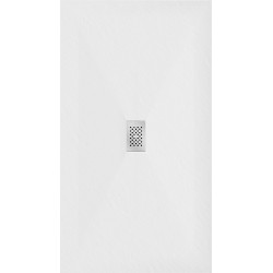 Mexen Hugo   SMC zuhanytálca  170 x 100 cm, fehér ,  takaró inox - 42101017-X Kompozit zuhanytálca Kompozit zuhanytálca