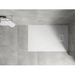 Mexen Hugo   SMC zuhanytálca  80 x 70 cm, fehér ,  takaró fehér - 42107080-W Kompozit zuhanytálca Kompozit zuhanytálca